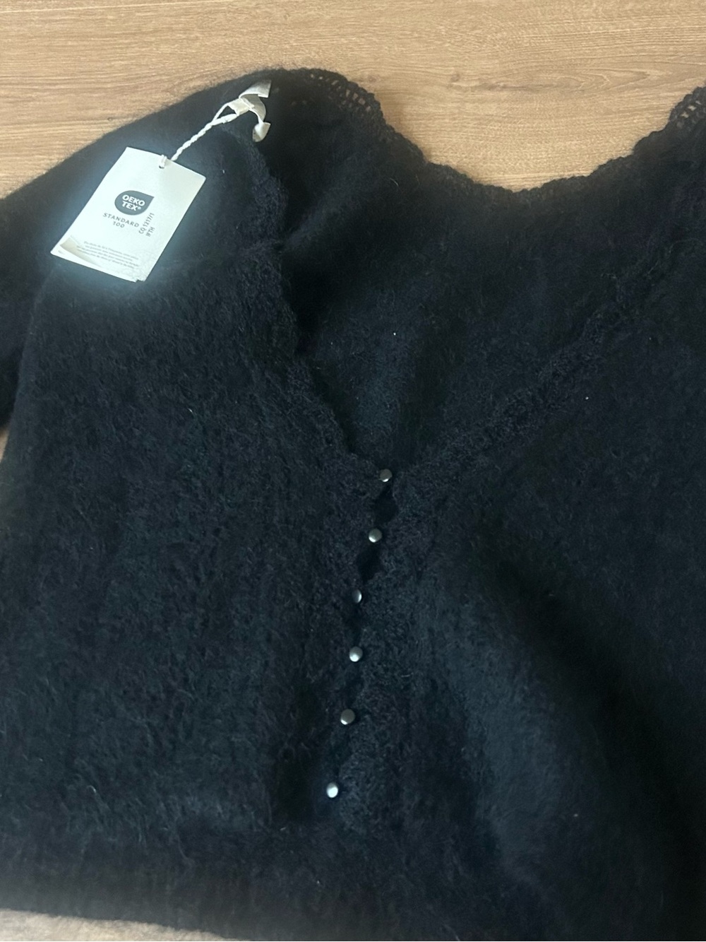 Sezane Marylis Jumper in Noir - Picture 4 of 5
